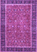 Machine Washable Persian Purple Traditional Area Rugs, wshtr3798pur