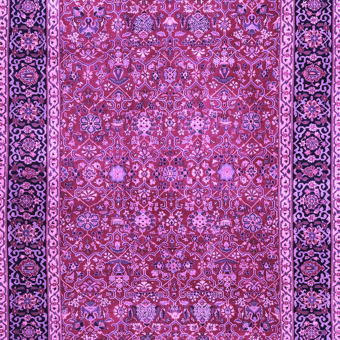 Machine Washable Persian Purple Traditional Area Rugs, wshtr3798pur