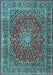 Machine Washable Persian Light Blue Traditional Rug, wshtr3799lblu