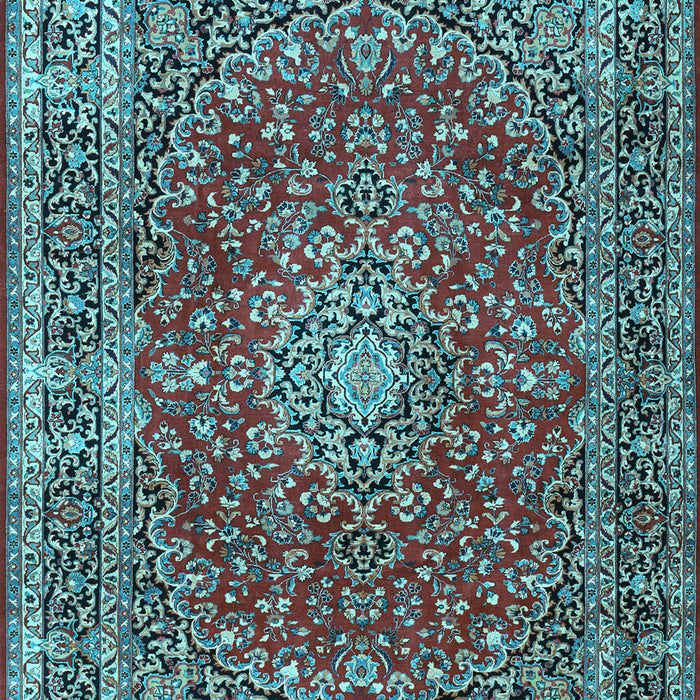 Machine Washable Persian Light Blue Traditional Rug, wshtr3799lblu