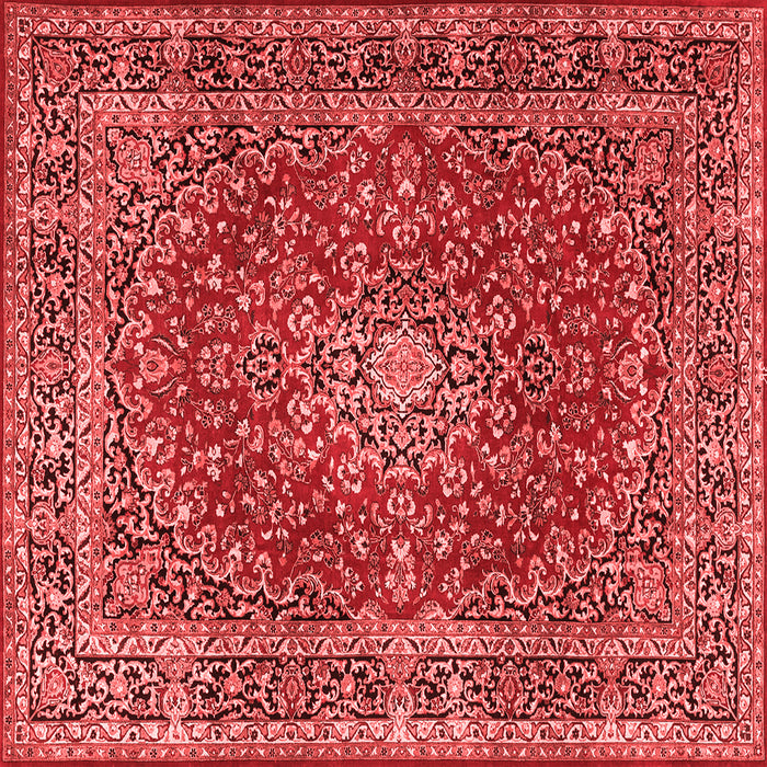 Machine Washable Persian Red Traditional Rug, wshtr3799red