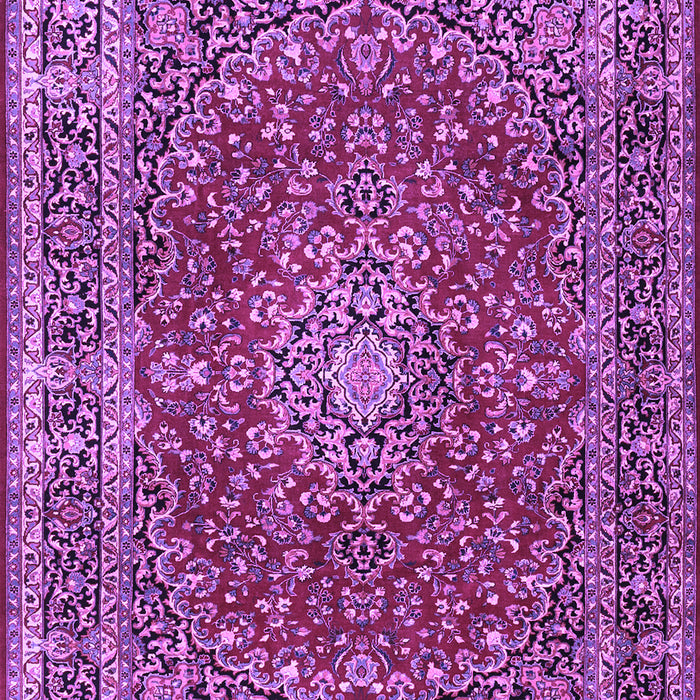 Machine Washable Persian Purple Traditional Area Rugs, wshtr3799pur