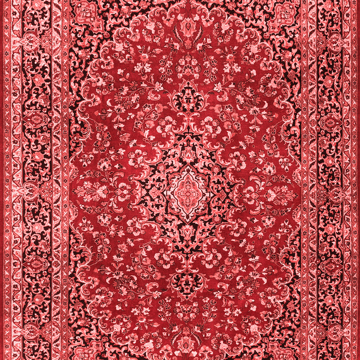 Machine Washable Persian Red Traditional Rug, wshtr3799red