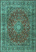 Machine Washable Persian Turquoise Traditional Area Rugs, wshtr3799turq