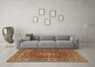 Machine Washable Persian Brown Traditional Rug in a Living Room,, wshtr3799brn