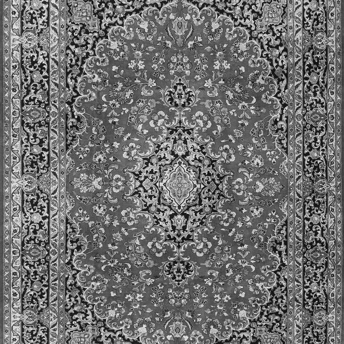Serging Thickness of Machine Washable Persian Gray Traditional Rug, wshtr3799gry