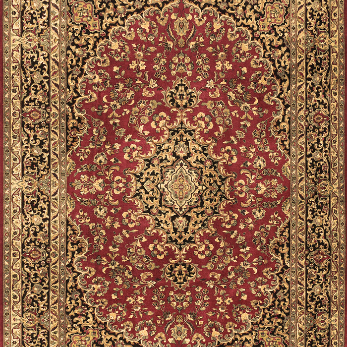 Machine Washable Persian Brown Traditional Rug, wshtr3799brn