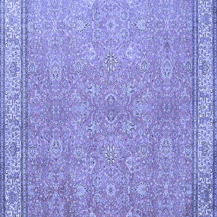 Machine Washable Persian Blue Traditional Rug, wshtr379blu