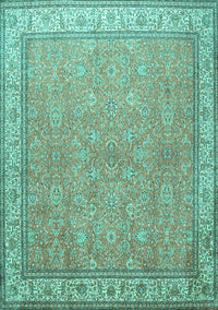 Persian Turquoise Traditional Rug, tr379turq