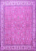 Machine Washable Persian Purple Traditional Area Rugs, wshtr379pur