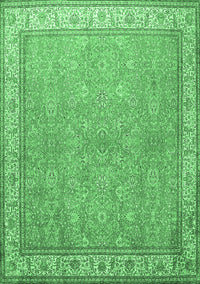 Persian Emerald Green Traditional Rug, tr379emgrn