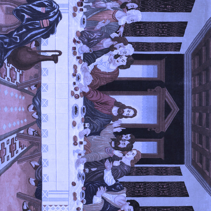 Persian Blue Traditional Rug, tr37blu