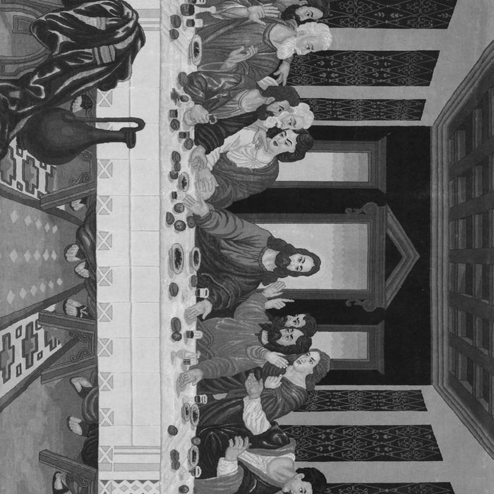 Serging Thickness of Machine Washable Persian Gray Traditional Rug, wshtr37gry