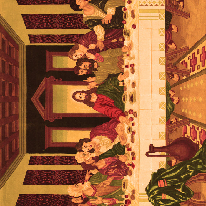 Persian Orange Traditional Rug, tr37org