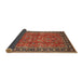Sideview of Traditional Bronze Brown Oriental Rug, tr38