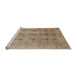 Sideview of Machine Washable Traditional Sienna Brown Rug, wshtr380