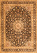 Serging Thickness of Machine Washable Persian Orange Traditional Area Rugs, wshtr3800org