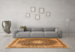 Machine Washable Persian Orange Traditional Area Rugs in a Living Room, wshtr3800org