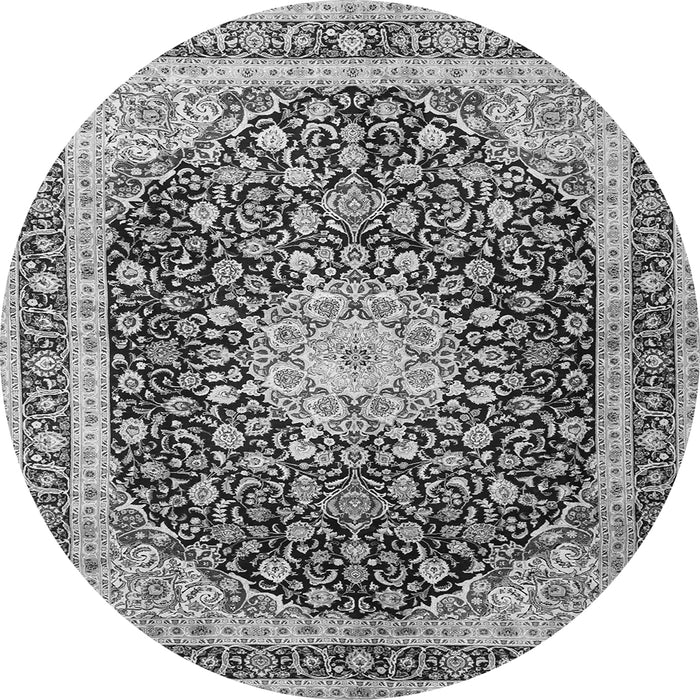 Machine Washable Persian Gray Traditional Rug, wshtr3800gry