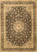 Machine Washable Persian Brown Traditional Rug, wshtr3800brn