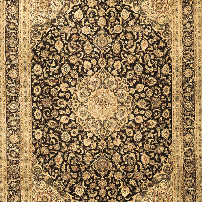 Machine Washable Persian Brown Traditional Rug, wshtr3800brn