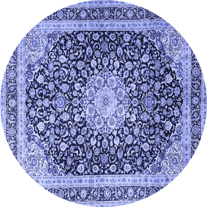 Round Persian Blue Traditional Rug, tr3800blu