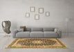 Machine Washable Persian Brown Traditional Rug in a Living Room,, wshtr3800brn