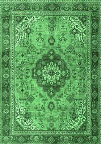 Persian Emerald Green Traditional Rug, tr3801emgrn