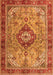 Serging Thickness of Machine Washable Persian Orange Traditional Area Rugs, wshtr3801org