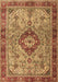 Machine Washable Persian Brown Traditional Rug, wshtr3801brn