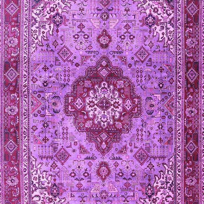 Machine Washable Persian Purple Traditional Area Rugs, wshtr3801pur