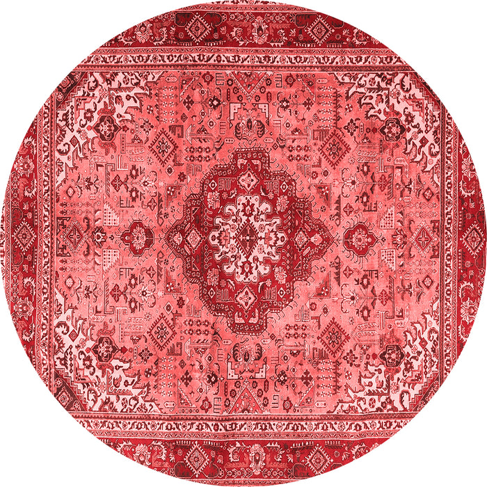 Machine Washable Persian Red Traditional Rug, wshtr3801red