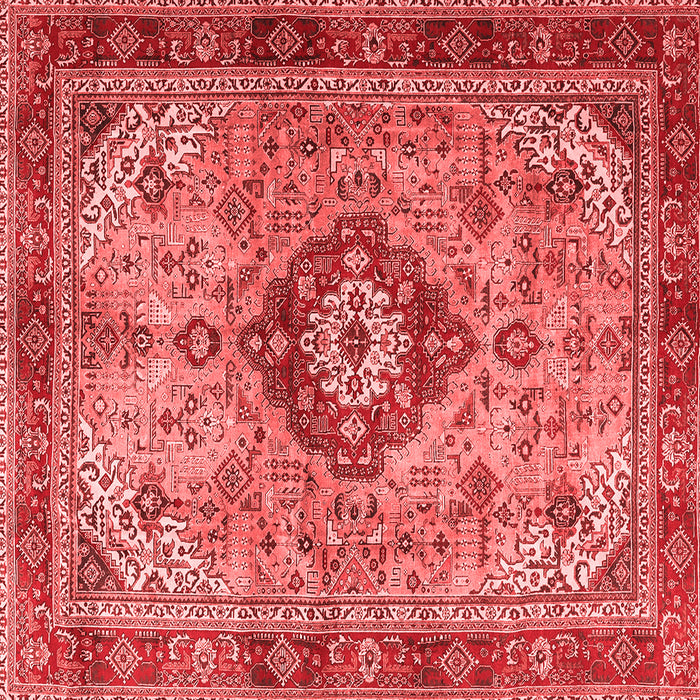 Machine Washable Persian Red Traditional Rug, wshtr3801red