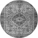 Machine Washable Persian Gray Traditional Rug, wshtr3801gry