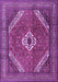 Machine Washable Persian Purple Traditional Area Rugs, wshtr3802pur