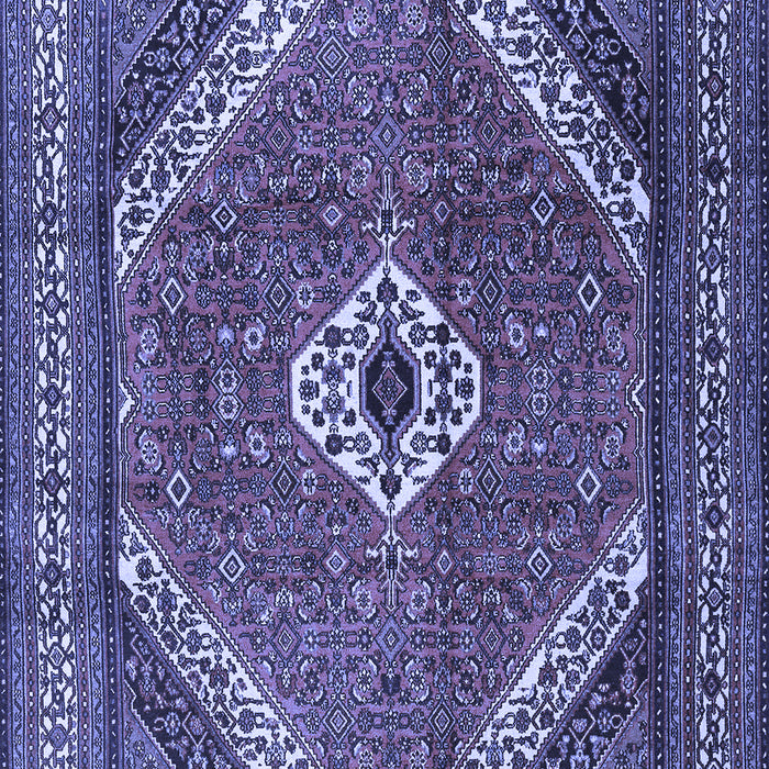 Machine Washable Persian Blue Traditional Rug, wshtr3802blu