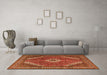 Machine Washable Persian Orange Traditional Area Rugs in a Living Room, wshtr3802org