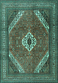 Persian Turquoise Traditional Rug, tr3802turq