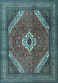 Persian Light Blue Traditional Rug, tr3802lblu