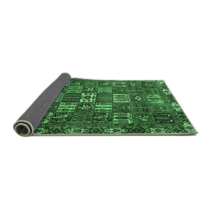 Sideview of Persian Emerald Green Traditional Rug, tr3803emgrn