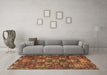 Machine Washable Persian Brown Traditional Rug in a Living Room,, wshtr3803brn