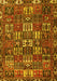 Machine Washable Persian Yellow Traditional Rug, wshtr3803yw