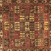 Square Machine Washable Persian Brown Traditional Rug, wshtr3803brn