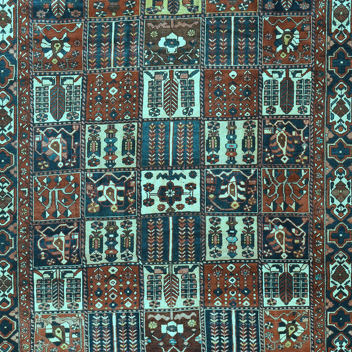 Machine Washable Persian Light Blue Traditional Rug, wshtr3803lblu