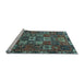 Sideview of Machine Washable Persian Light Blue Traditional Rug, wshtr3803lblu