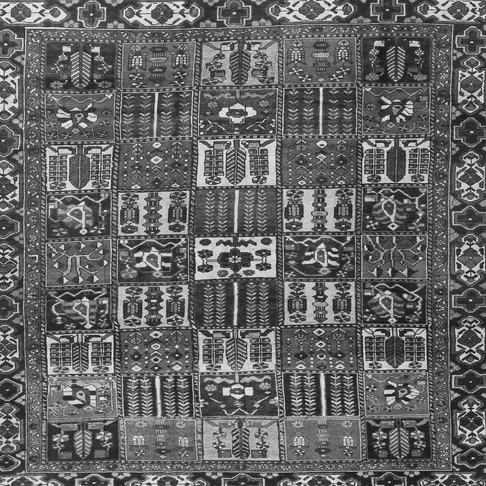 Serging Thickness of Persian Gray Traditional Rug, tr3803gry