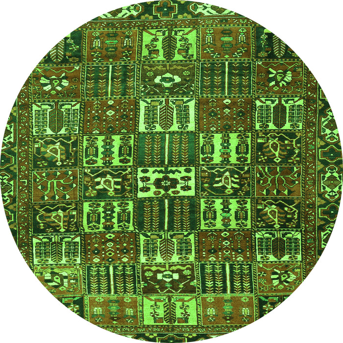 Machine Washable Persian Green Traditional Area Rugs, wshtr3803grn