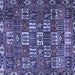 Square Persian Blue Traditional Rug, tr3803blu