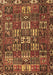 Machine Washable Persian Brown Traditional Rug, wshtr3803brn