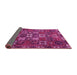 Sideview of Persian Pink Traditional Rug, tr3803pnk